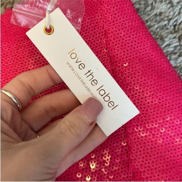 NWT Revolve Love The Label Mona Sequin Skirt - Picture 5 of 6